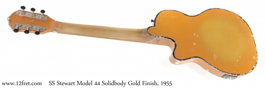 SS Stewart Model 44 Solidbody Gold Finish, 1955 Full Rear View