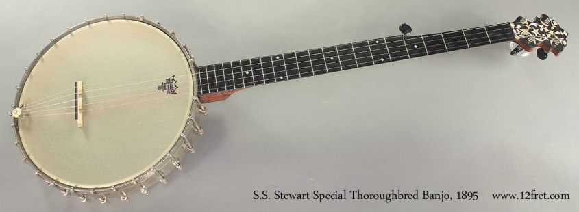 S.S. Stewart Special Thoroughbred Banjo 1895 full front view