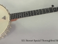 S.S. Stewart Special Thoroughbred Banjo 1895 full front view