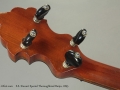 S.S. Stewart Special Thoroughbred Banjo 1895 head rear