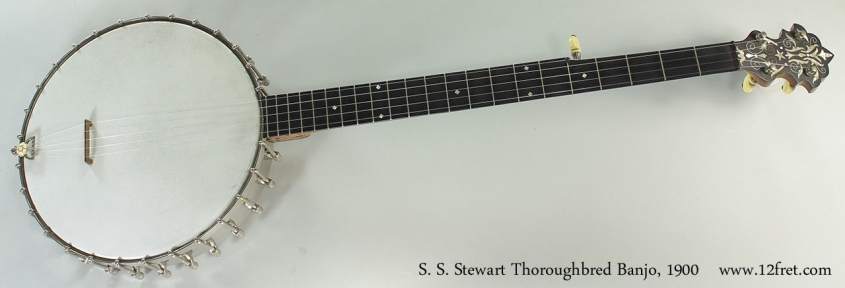 S. S. Stewart Thoroughbred Banjo, 1900 Full Front View