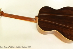 Stan Rogers William Laskin Guitar, 1977  Full Rear VIew