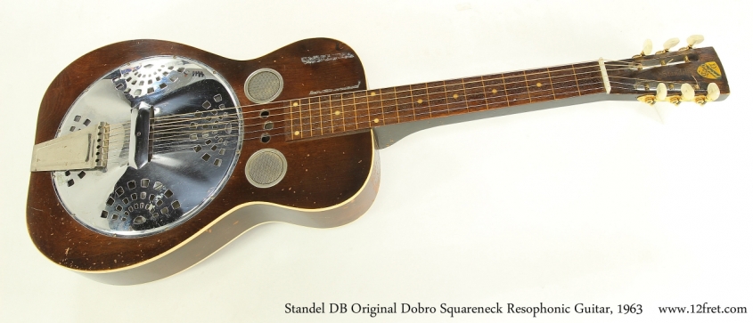 Standel DB Original Dobro Squareneck Resophonic Guitar, 1963  Full Front VIew