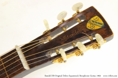 Standel DB Original Dobro Squareneck Resophonic Guitar, 1963  Head Front View