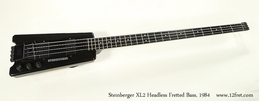 Steinberger XL2 Headless Fretted Bass, 1984 Full Front View