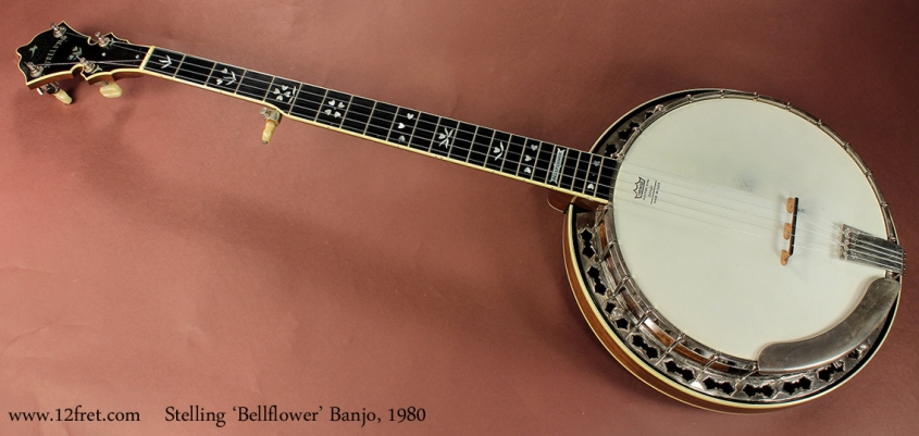 Stelling Bellflower Banjo 1980 full front view