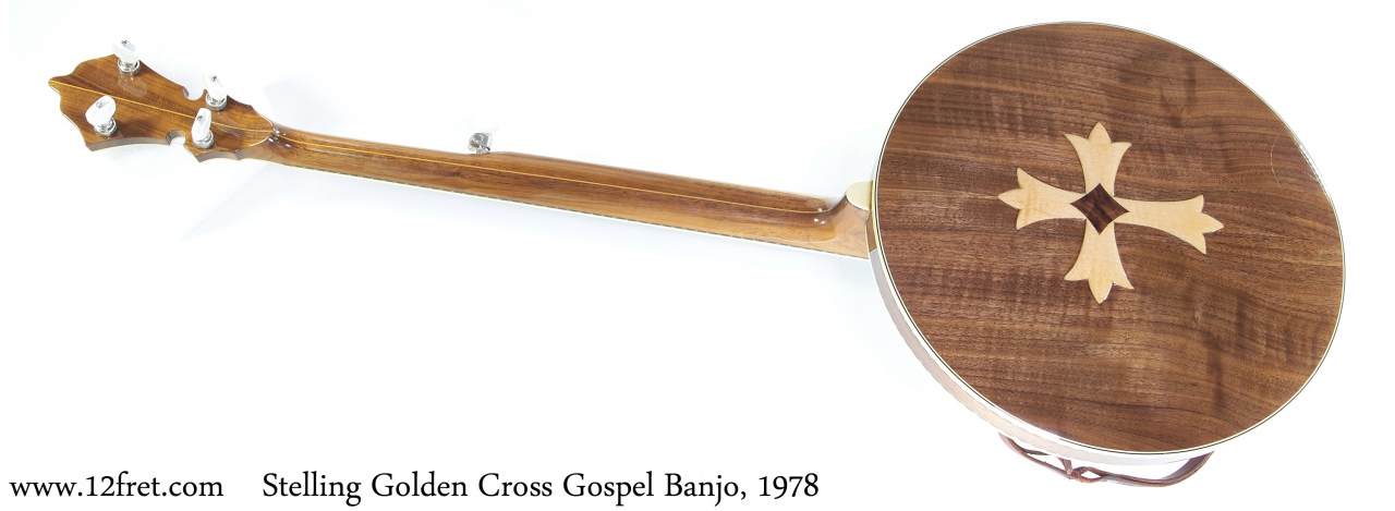 Stelling Golden Cross Gospel Banjo, 1978 Full Rear View
