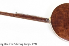 Stelling Red Fox 5-String Banjo, 1991 Full Rear View