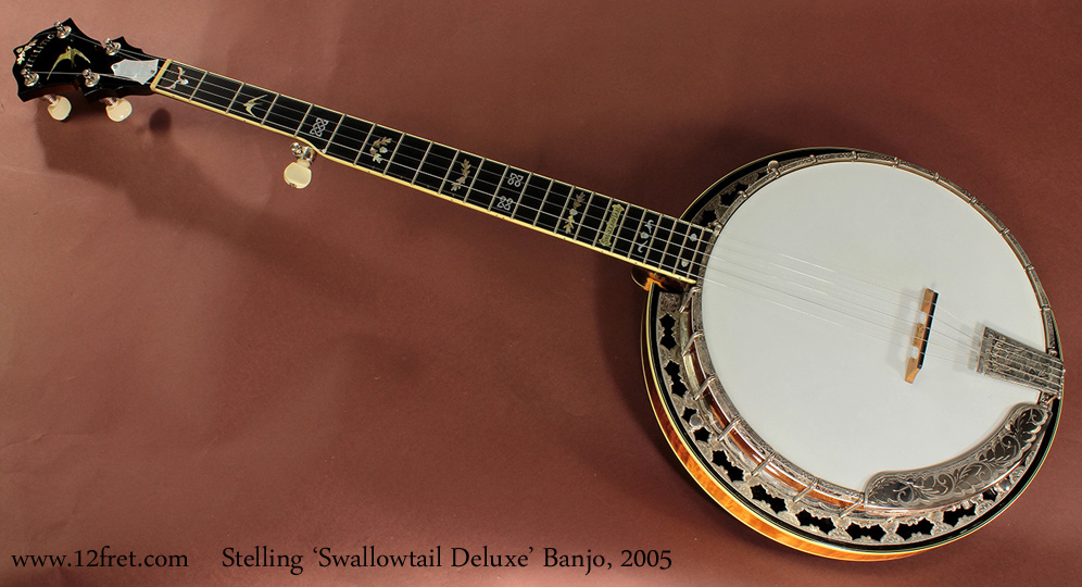 Stelling Swallowtail Deluxe Banjo 2005 full front view