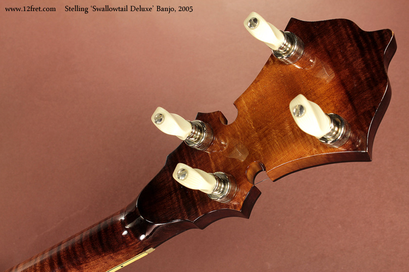 Stelling Swallowtail Deluxe Banjo 2005  head rear view