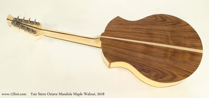 Yair Stern Octave Mandola Maple Walnut, 2018  Full Rear View