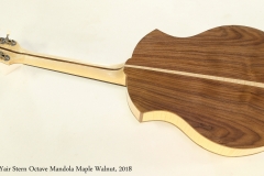 Yair Stern Octave Mandola Maple Walnut, 2018  Full Rear View