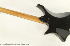 Strandberg Boden 6 String Guitar, 2016  Full Rear View