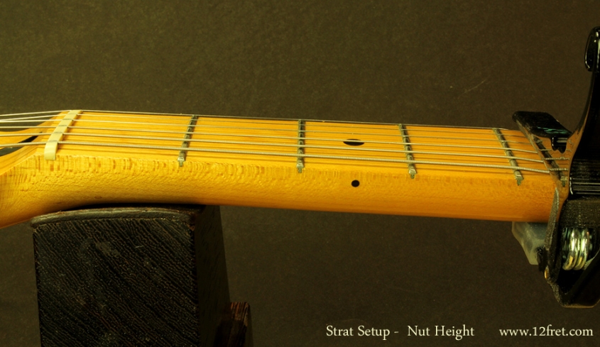 Strat Setup Part 3 - Action Adjustments - nut height check