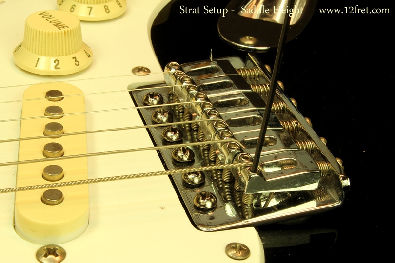 Strat Setup Part 3 - Action Adjustments - saddle heights