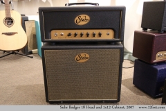 Suhr Badger 18 Head and 1x12 Cabinet, 2007 Full Front View