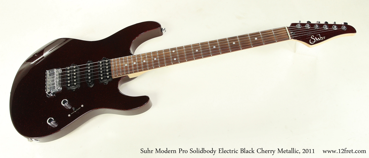 Suhr Modern Pro Solidbody Electric Black Cherry Metallic, 2011 Full Front View