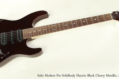 Suhr Modern Pro Solidbody Electric Black Cherry Metallic, 2011 Full Front View