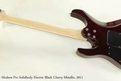 Suhr Modern Pro Solidbody Electric Black Cherry Metallic, 2011  Full Rear View
