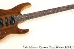 Suhr Modern Custom Claro Walnut HSH, 2015 Full Front View