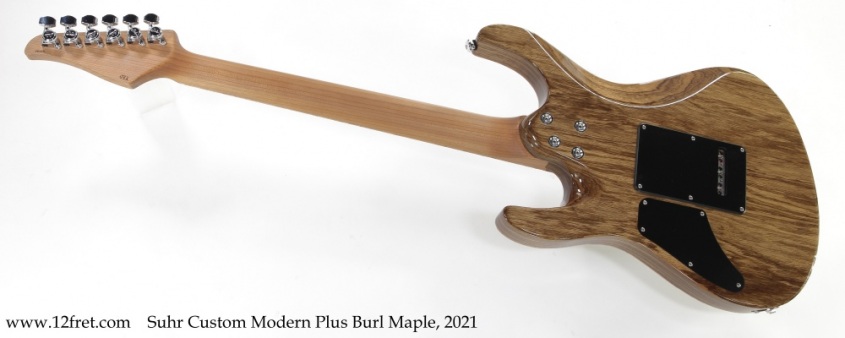 Suhr Custom Modern Plus Burl Maple, 2021 Full Rear View