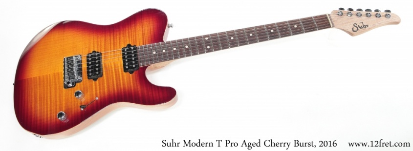 Suhr Modern T Pro Aged Cherry Burst, 2016 Full Rear View