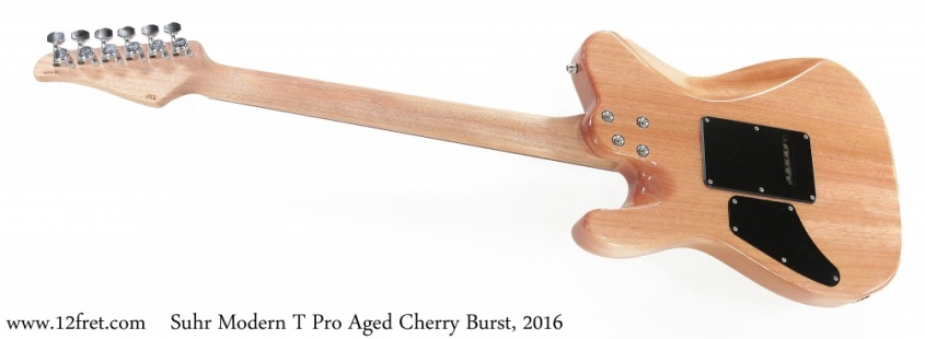 Suhr Modern T Pro Aged Cherry Burst, 2016 Full Rear View