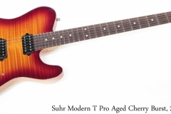 Suhr Modern T Pro Aged Cherry Burst, 2016 Full Rear View