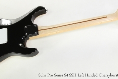 Suhr Pro Series S4 SSH Left Handed Cherryburst, 2009   Full Rear View