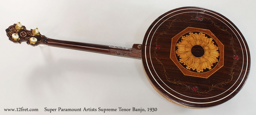 Super Paramount Artists Supreme Tenor Banjo, 1930 Full Rear View