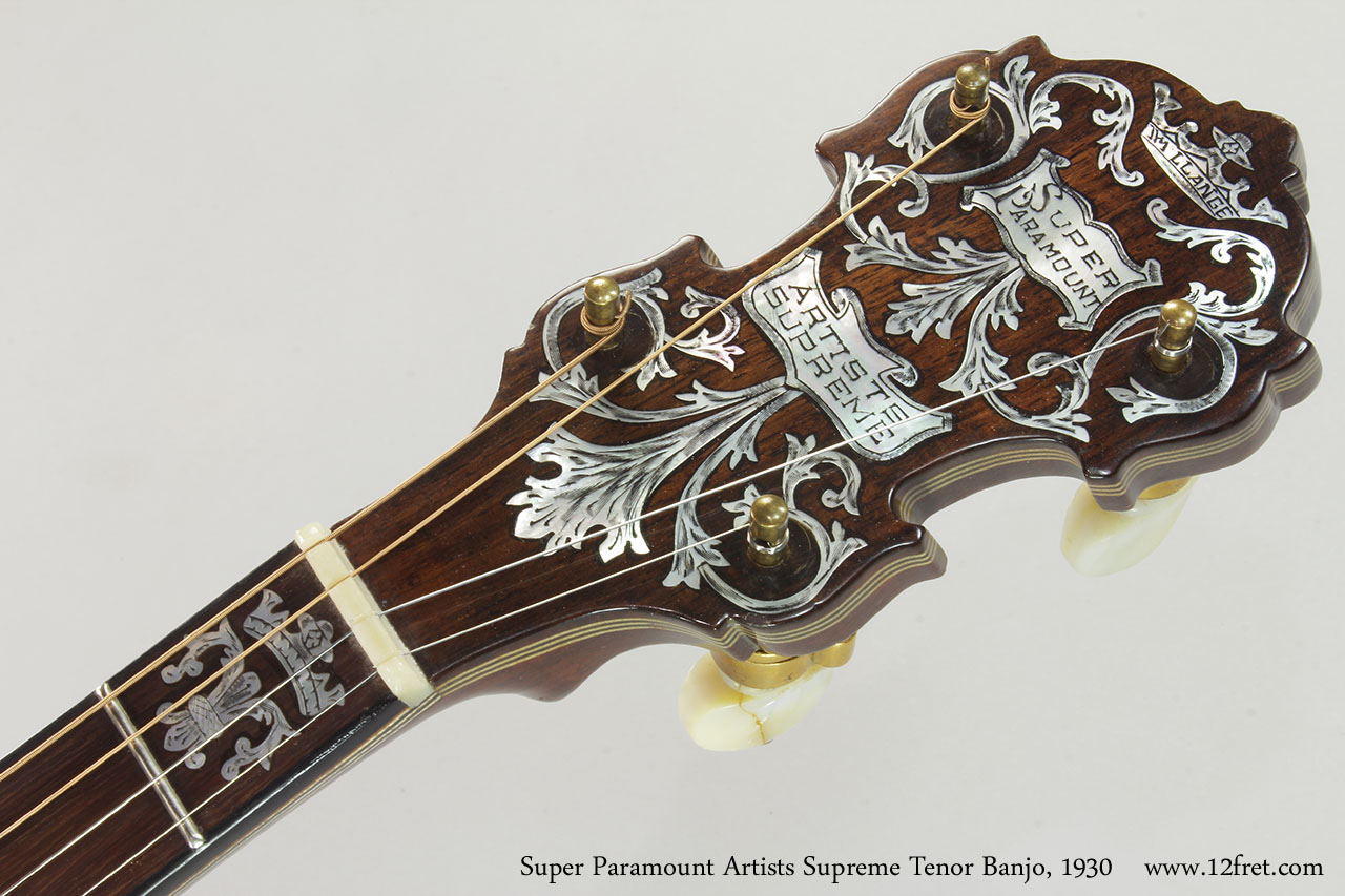 1930 Super Paramount Artists Supreme Tenor Banjo | www.12fret.com