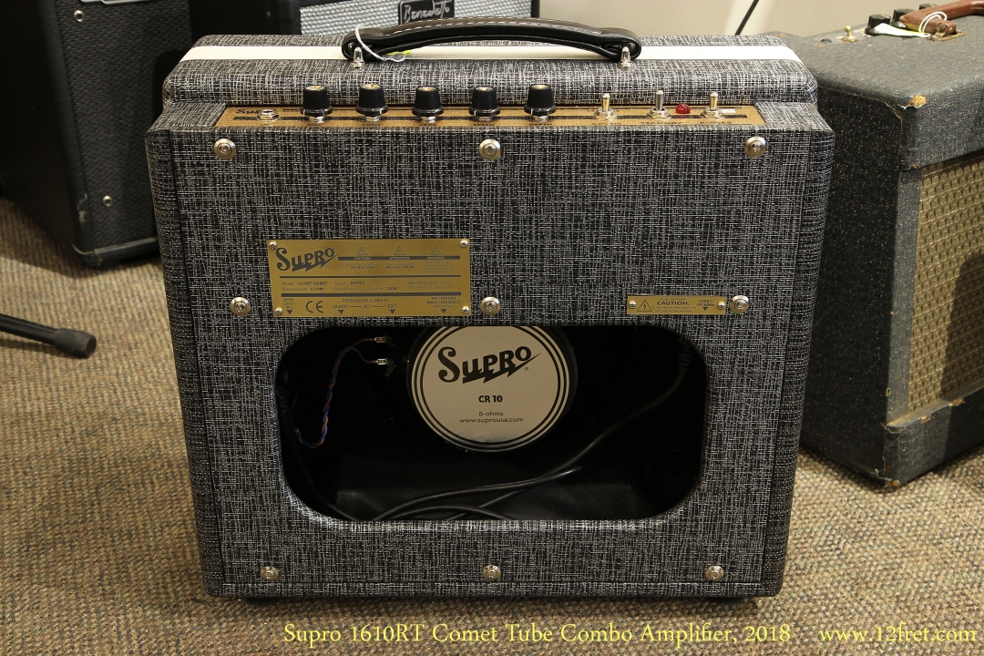 Supro 1610RT Comet Tube Combo Amplifier, 2018 Full Rear View