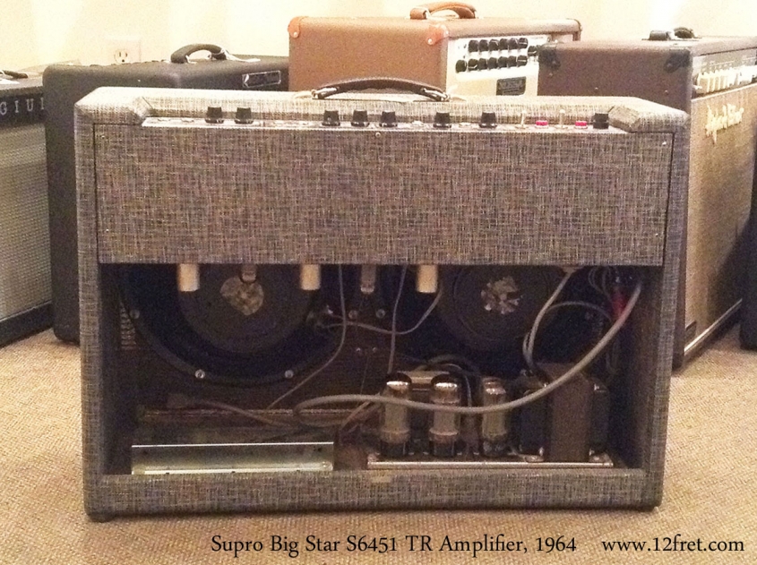 Supro Big Star S6451 TR Amplifier, 1964 Full Rear View