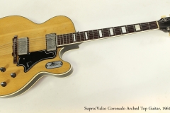 Supro/Valco Coronado Arched Top Guitar, 1961  Full Front VIew