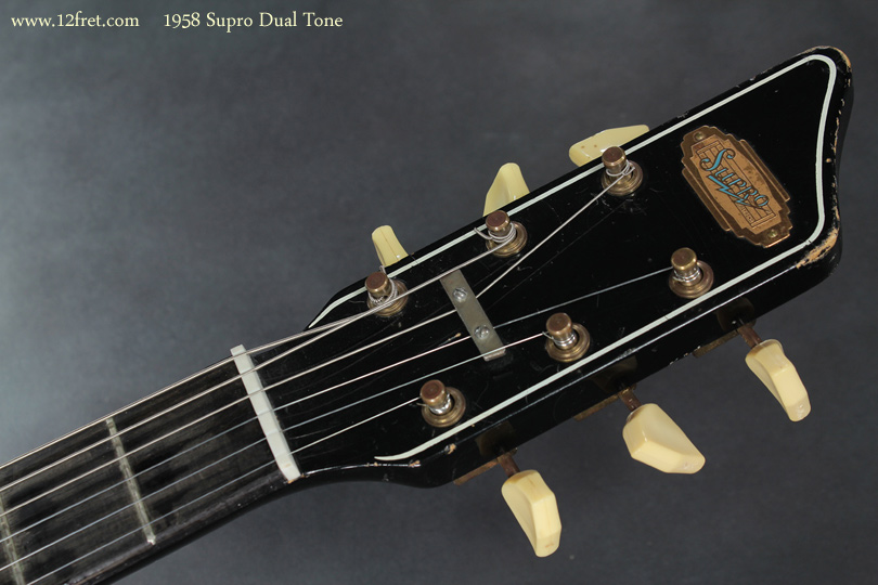 Supro Dual Tone 1958 head front view