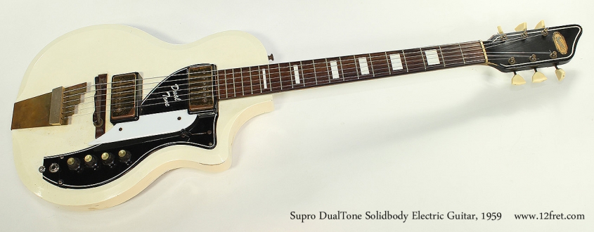 Supro DualTone Solidbody Electric Guitar, 1959 Full Front View