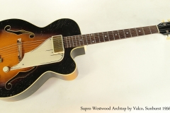 Supro Westwood Archtop by Valco, Sunburst 1956  Full Front View