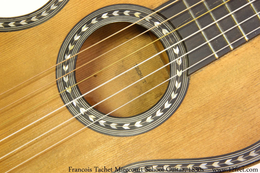 Francois Tachet Mirecourt School Guitar, 1830s Rosette