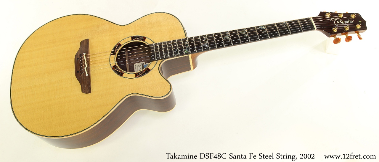 Takamine DSF48C Santa Fe Steel String, 2002 Full Front View
