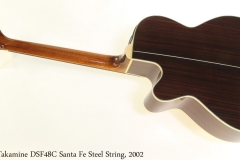 Takamine DSF48C Santa Fe Steel String, 2002 Full Rear View
