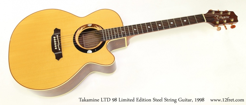 Takamine LTD 98 Limited Edition Steel String Guitar, 1998   Full Front View