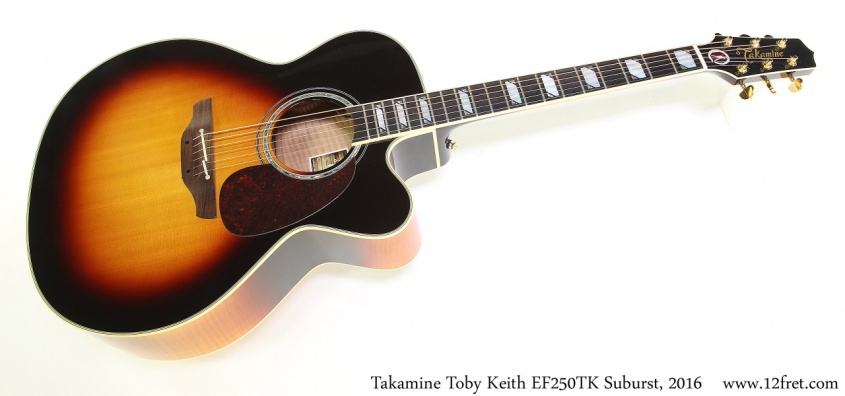 Takamine Toby Keith EF250TK Suburst, 2016 Full Front View