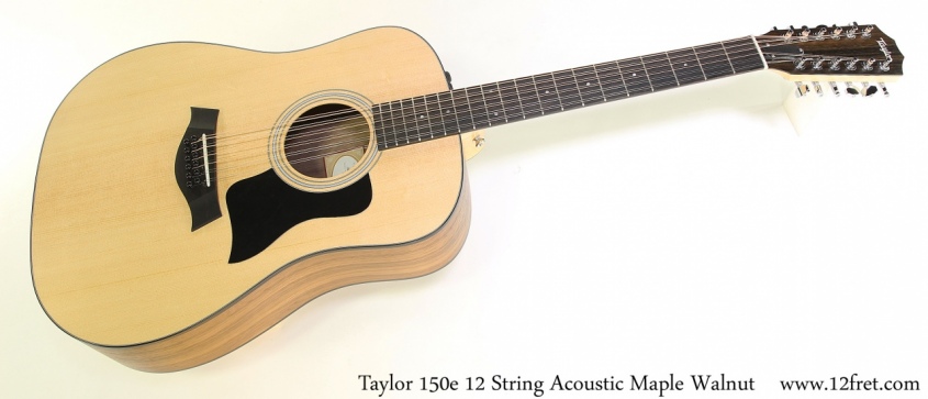 Taylor 150e 12 String Acoustic Maple Walnut Full Front View