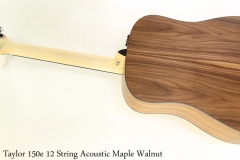 Taylor 150e 12 String Acoustic Maple Walnut Full Rear View