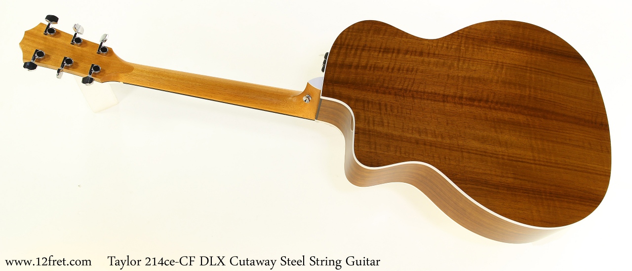 Taylor 214ce-CF DLX Cutaway Steel String Guitar Full Rear View