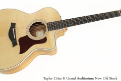 Taylor 214ce K Grand Auditorium New Old Stock Full Front View