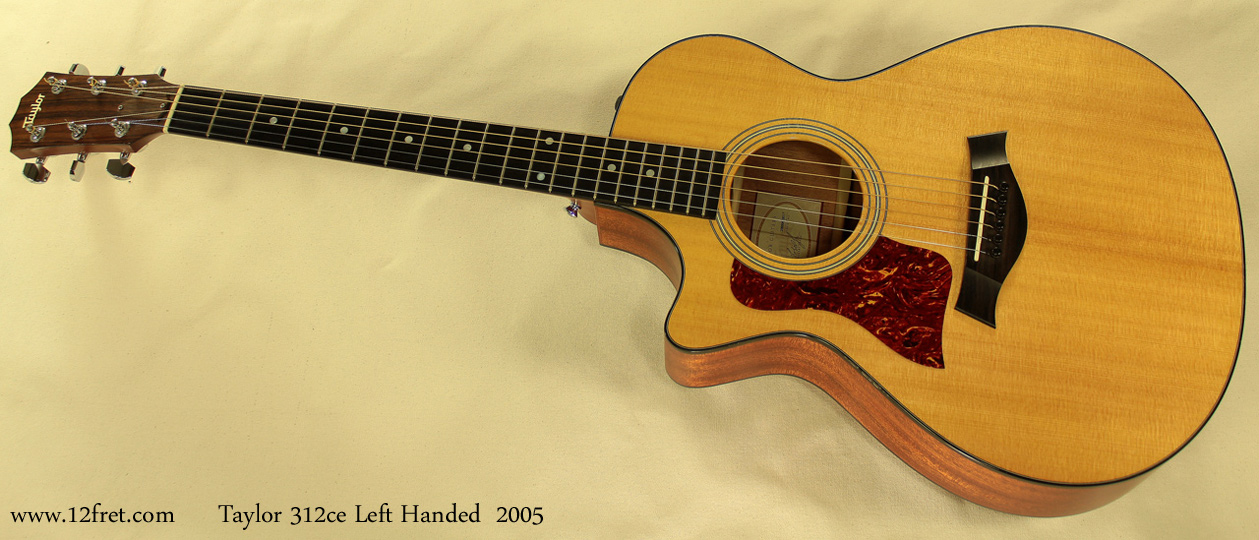 Taylor 312ce Left Handed, 2005 full front view