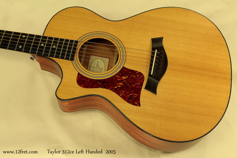 Taylor 312ce Left Handed, 2005 top