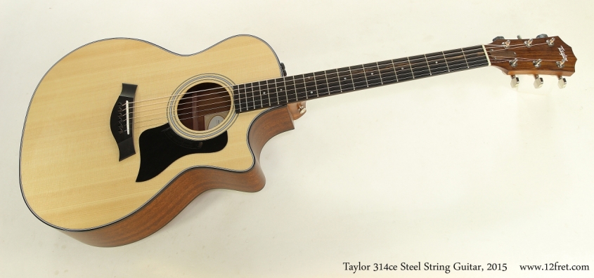 Taylor 314ce Steel String Guitar, 2015  Full Front View