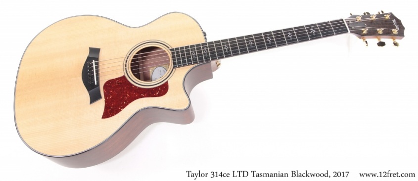 Taylor 314ce LTD Tasmanian Blackwood, 2017 Full Front View